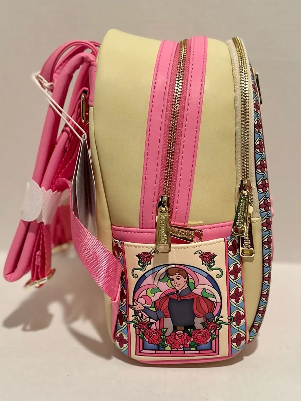 Loungefly Disney NWT Sleeping Beauty Aurora Stained Glass Portrait Mini Backpack